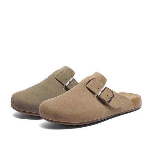 百丽男鞋半岛吐司拖勃肯鞋男2024秋新商场同款舒适包头拖8NR01CT4