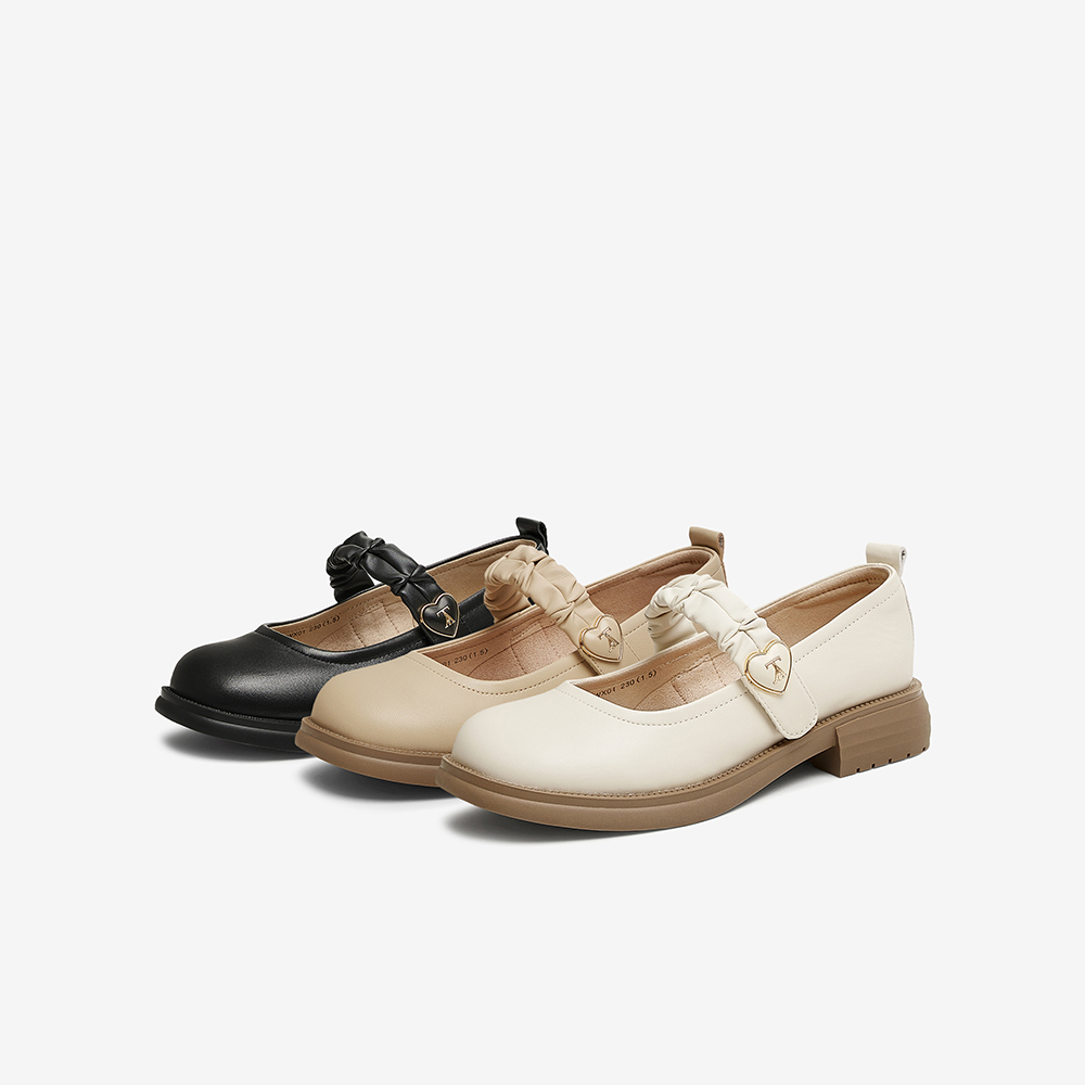 TATA他她法式复古玛丽珍鞋女鞋羊皮小皮鞋单鞋2025春新款7WX01AQ5