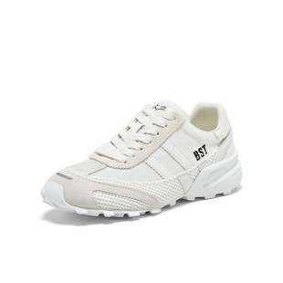 复古百搭街头运动女休闲鞋 真皮德训鞋 D3262CM5 新款 百思图2025秋季