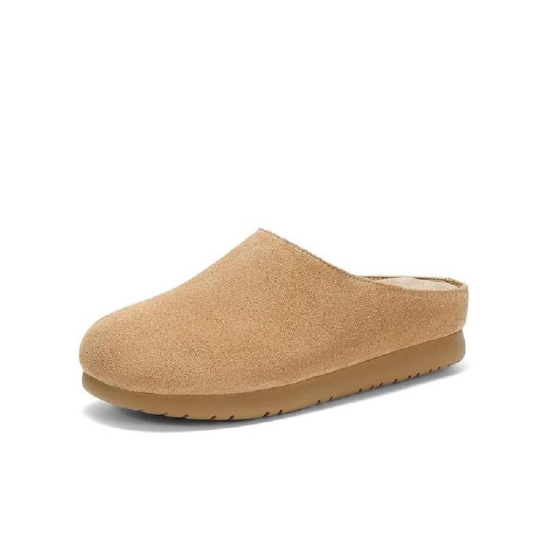 森达勃肯鞋女款2025春季新款舒适平底休闲鞋半包拖鞋ZTF55AH5