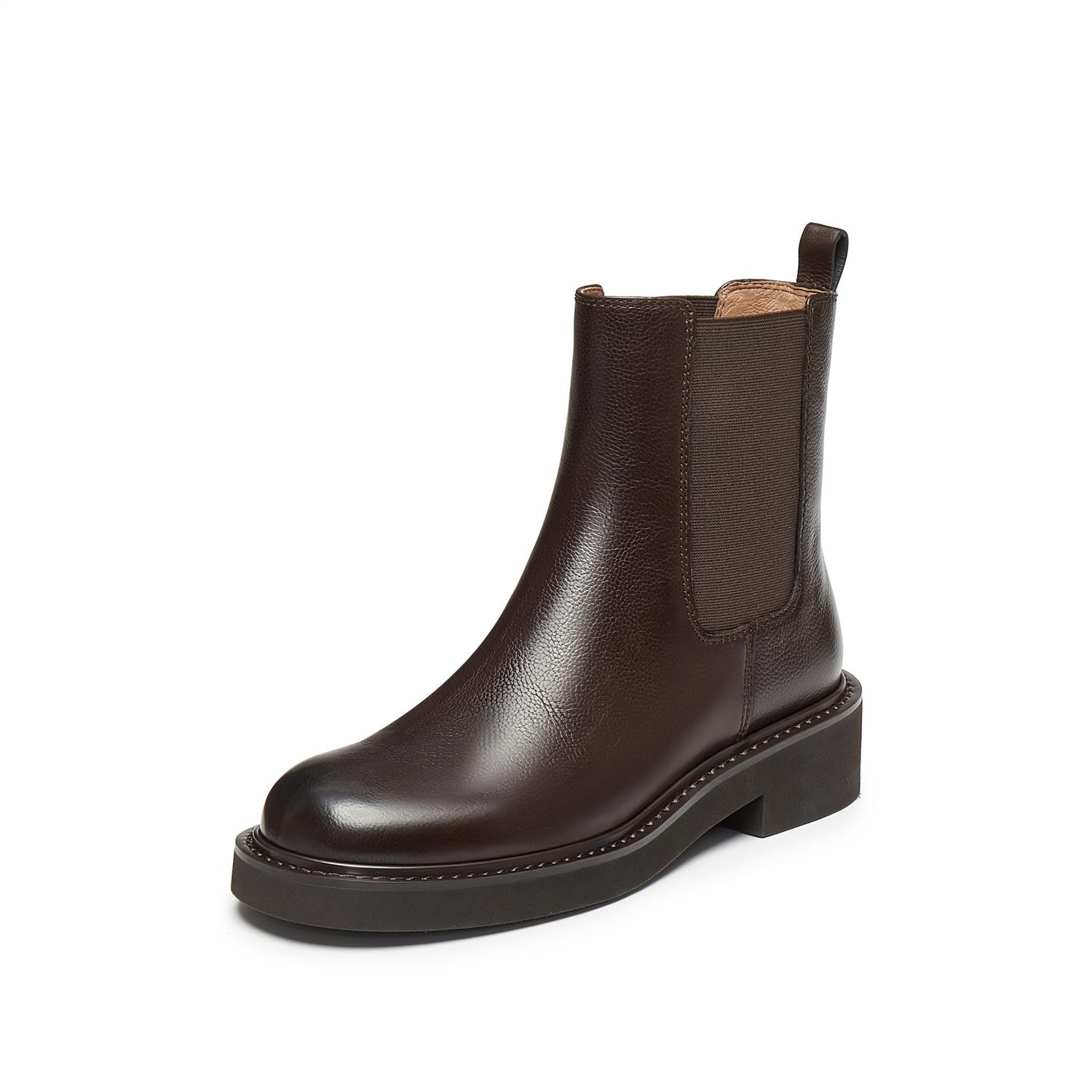 思加图2024冬季新款海德公园英伦风切尔西靴短靴时装靴女EZX11DD4