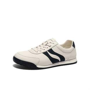 1UY01AM5 双鱼系列户外休闲小白鞋 森达板鞋 男2025春新商场同款