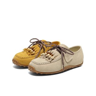 薄底袋鼠深口单鞋 女2025新款 子B2701CM5 子牛津勃肯鞋 百丽女鞋