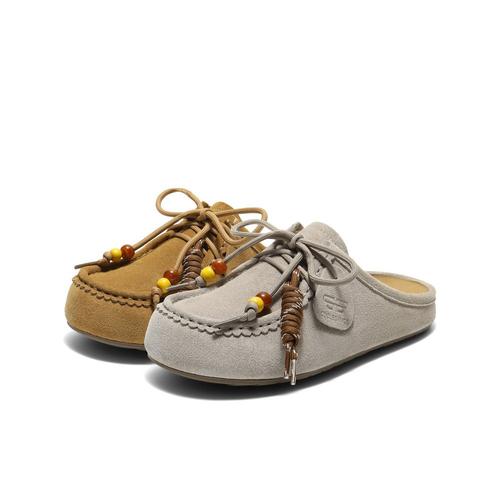 百丽酥酥吐司2.0勃肯袋鼠鞋子2025新款可外穿半包拖女E1L1DCH5