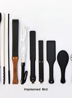 【笼中鸟】SP皮拍子马鞭戒尺皮鞭工具套装