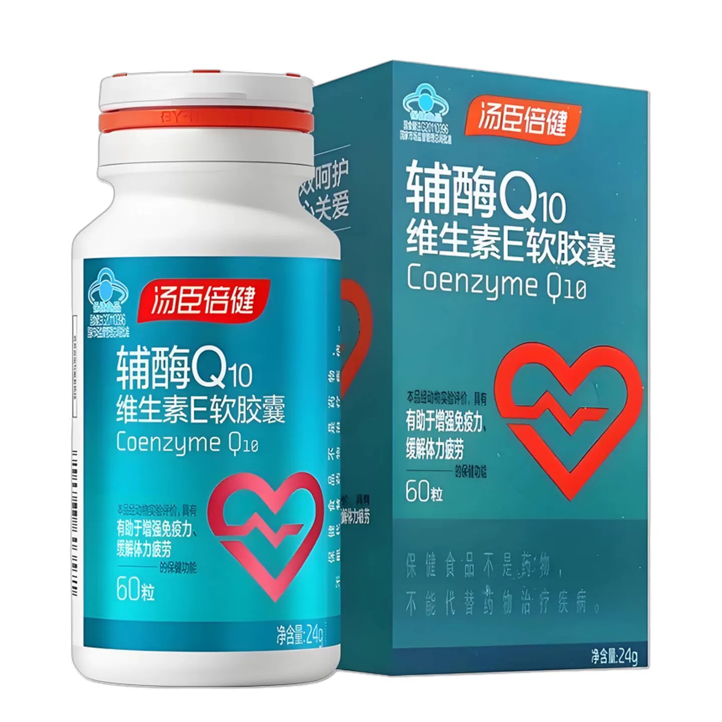 汤臣倍健 辅酶Q10天然维生素E软胶囊正品官方 60粒 新日期