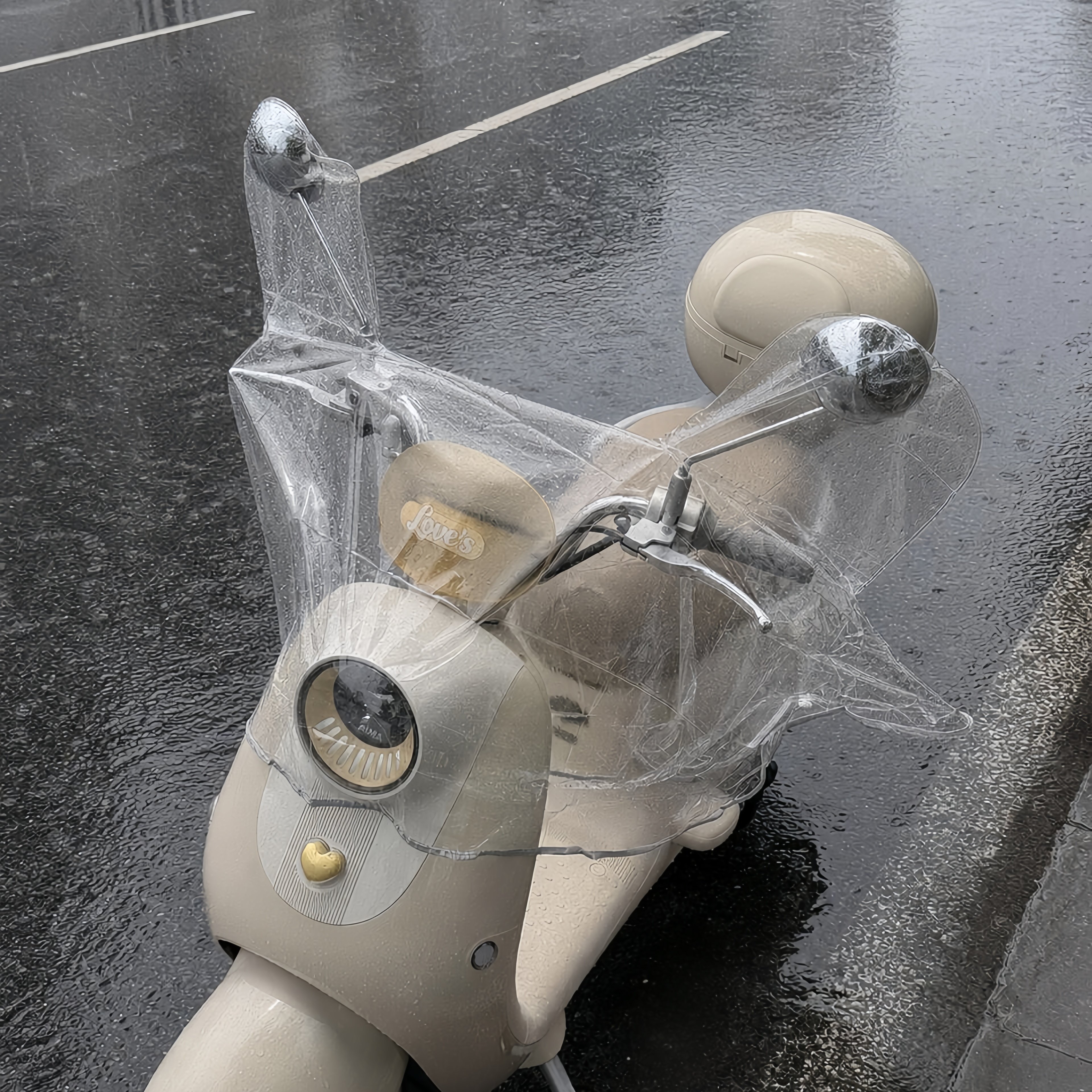 车头防水罩!电动车雨披防暴雨加厚加大车罩摩托车车头加宽挡防水