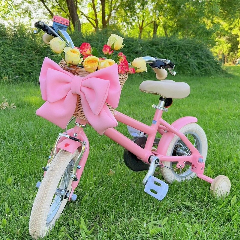 粉色蝴蝶结儿童自行车小配饰骑行单车山地公路车电动车汽车装饰品,汽车用品/电子/清洗/改装,摆件,淘宝优惠券,粉丝福利购,淘宝优惠卷