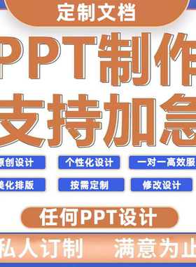 ppt制作代做美化修改排版设计幻灯片课件视频宣传汇报总结演讲pdf