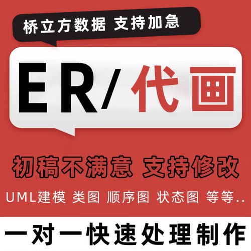 ER代画图uml数据库制作SQL建模流程图oracle设计活动图顺序图表格