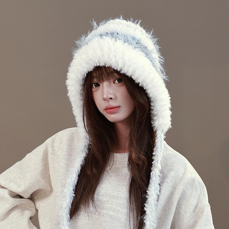 韩版毛茸茸针织帽女秋冬保暖护耳大头围雷锋帽百搭包头防寒毛线帽,服饰配件/皮带/帽子/围巾,帽子,淘宝优惠券,粉丝福利购,淘宝优惠卷