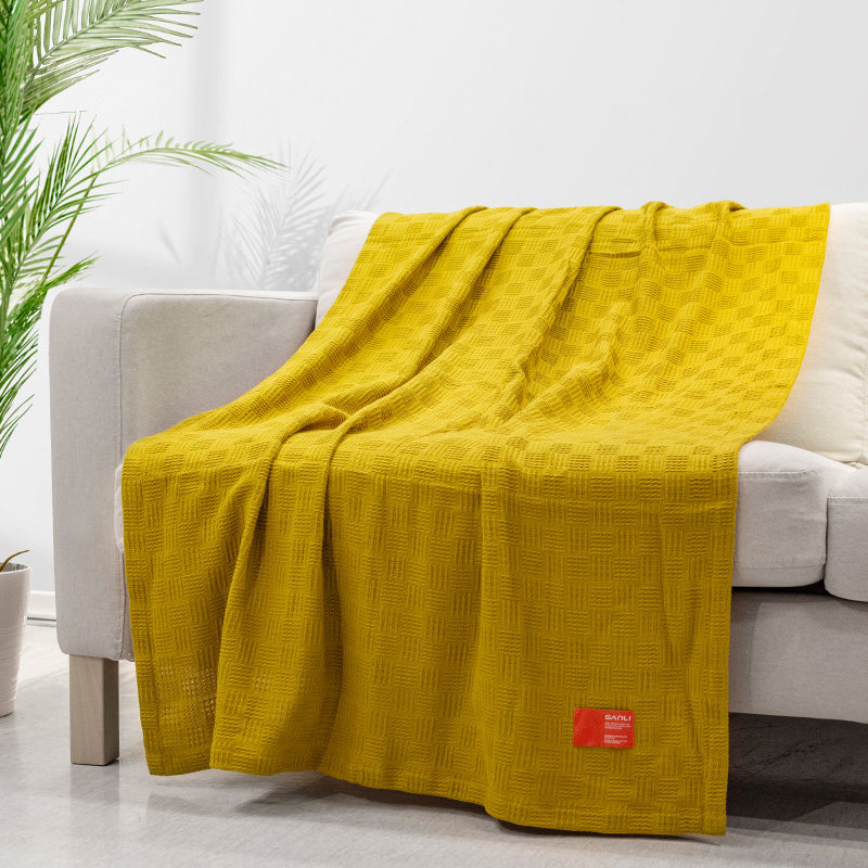 三利夏季毛巾被纱布纯棉被子空调毯薄款单人双人午睡毯子沙发盖毯