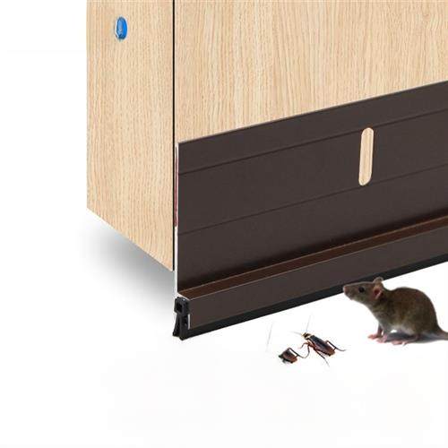 定制铝合金挡鼠板门塞门缝密封条门底挡板防鼠门缝防虫条防尘条