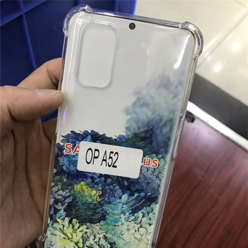 适用OPPOF3国际版AT/A77S台湾气囊防摔A52透明手机壳软外保护套