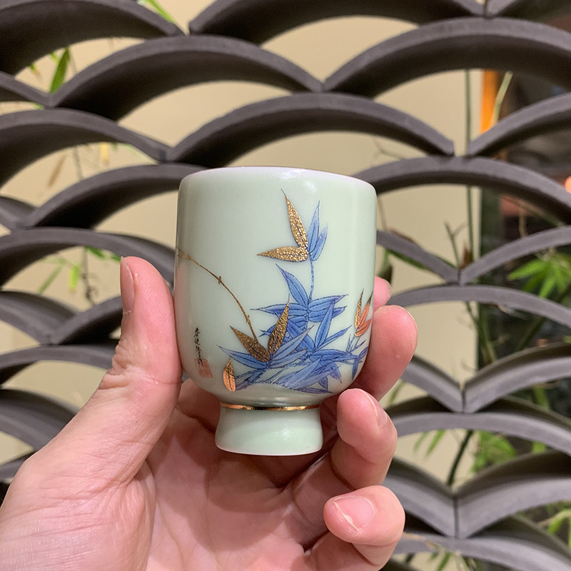 瓷语颠渡景山房陶瓷功夫茶具主人杯单杯茶杯个人杯子品茗杯