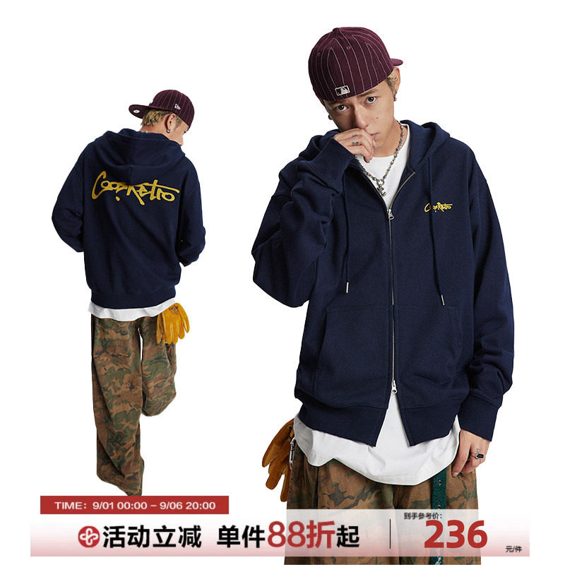 CoosRetro美式开衫拉链卫衣图片
