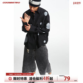 衬衫 CoosRetro 简约男女同款 斑点撞色印花纯棉长袖 波点 时尚