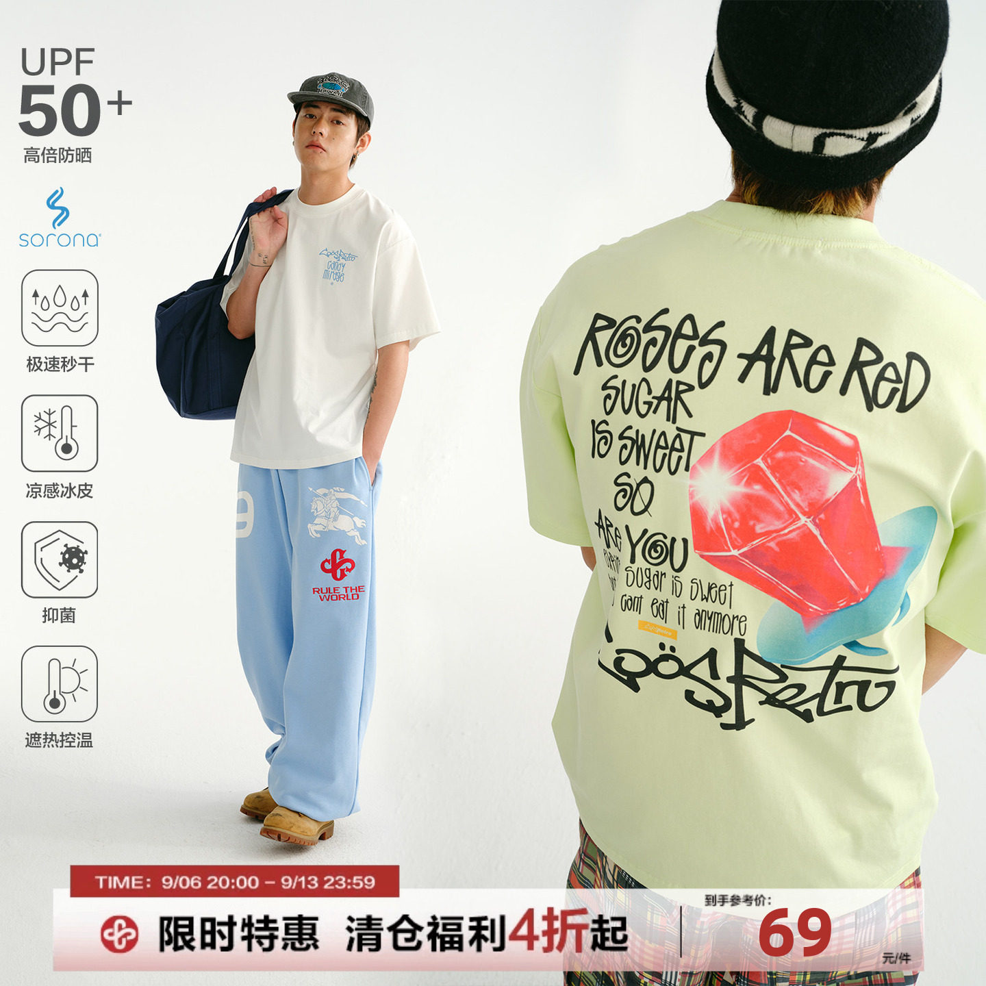 CoosRetroUPF50+防晒速干T恤图片