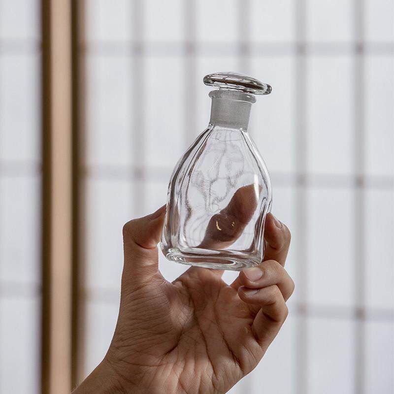 瓶玻璃酱油日本进口一滴不漏硝子调味日式水野醋瓶子酒瓶分装手小
