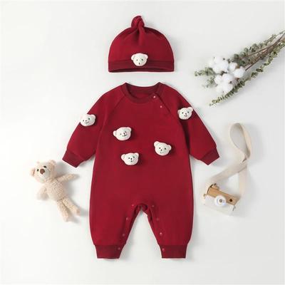 宝宝百岁宴拍照衣服百天抓周周岁礼服洋气秋装满月女男宝宝连体