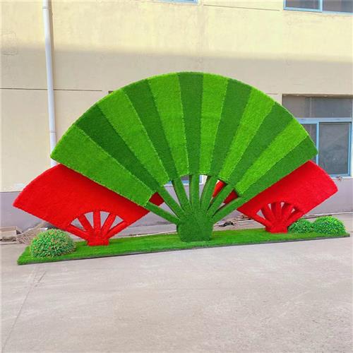 节庆稻草绿雕中秋国庆节日定制大型摆放套装造型工艺动物雕塑