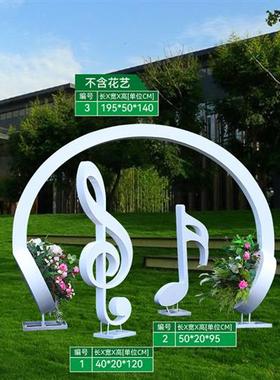 户外不锈钢大提琴雕塑商场公园步行街花架花箱装饰金属字母摆件品