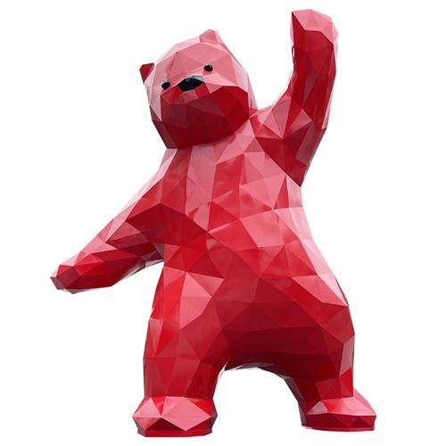 玻璃钢雕塑定制商场户外大型卡通人物动物公仔模型不锈钢大熊美陈,商业/办公家具,雕塑,淘宝优惠券,粉丝福利购,淘宝优惠卷