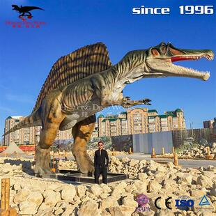 大型棘背龙模型景区室外活体仿生恐龙模型制作厂家电动恐龙