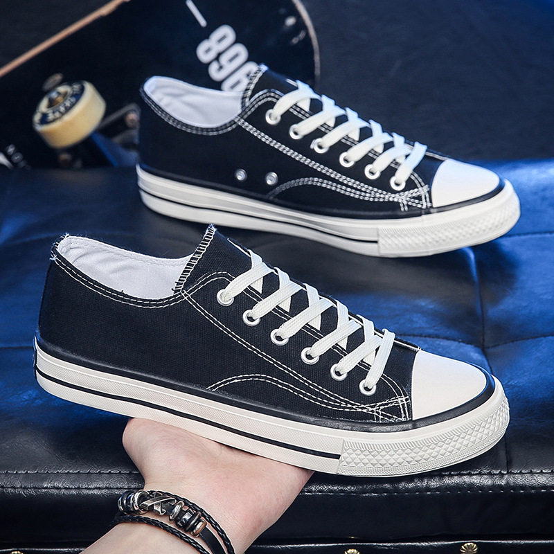 新款透气男士帆布鞋男潮流男女情侣休闲鞋青年板鞋男鞋子男鞋学生,流行男鞋,帆布鞋,淘宝优惠券,粉丝福利购,淘宝优惠卷
