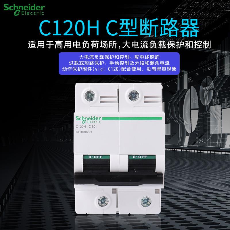 原厂正品小型空气开关断路器C120H 2P C125A A9N19825