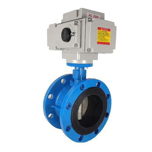 D941X-16 电动法兰蝶阀 电动蝶阀门DN50 65 80 100 125 150-1000