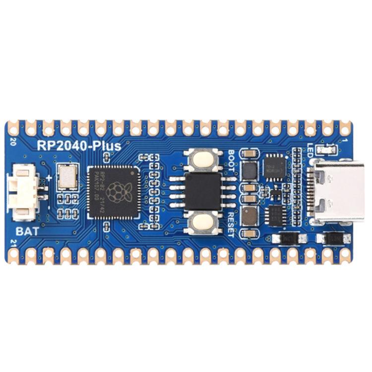 RP2040-Plus微控制器升级版带排针RP2040双核处理器16MB片上Flash