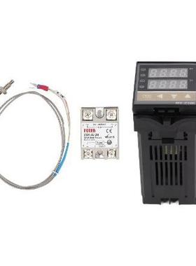 温控器3件套 0-400℃温控器AC85V-265V（REX-C100FK02-V*AN）+1米