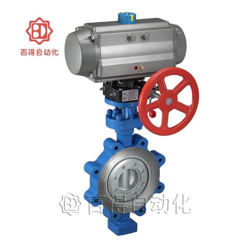 气动软密封蝶阀 气动蝶阀 气动法兰式蝶阀 气动切断蝶阀气动阀门
