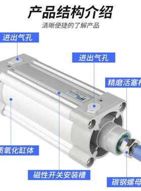 费斯托型DSBC标准气缸DSBG32-40-50-63-80-100-125/25-75-150-200