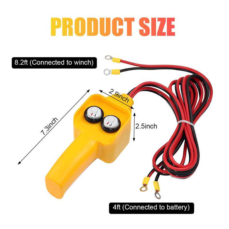 车载吊机手柄绞车线控控制器绞盘配件12v24v电动绞盘遥控器继电器