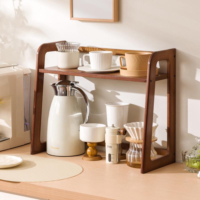 杯子收纳置物架桌面双层水