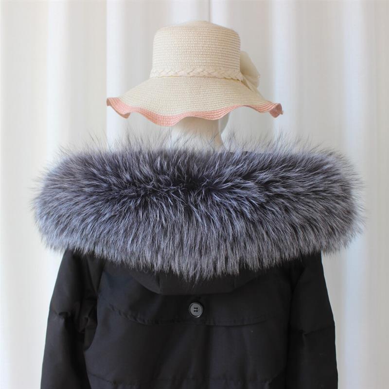 超大真狐狸毛领单买羽绒服