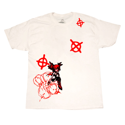 黑红短袖稀有rare经典漫画Manga涂鸦喷绘Graffiti spray painting