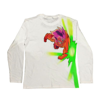 ZDRAGON BALL七龙珠涂鸦喷绘Graffiti spray painting长袖shirt