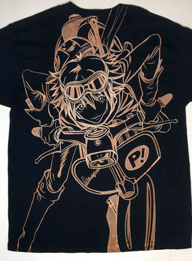 凹凸世界黑红blackred病娇Yandere  gothgirl原创手绘Manga短袖