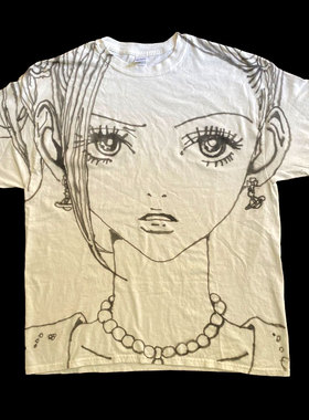 nana涂鸦Graffiti spray painting暗黑dark Skateboards短袖娜娜