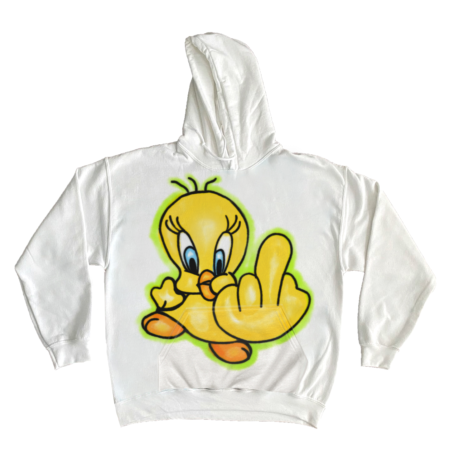 Tweetycui卡通乐一通Tweety emo黑红blackred原创Original卫衣Y2K