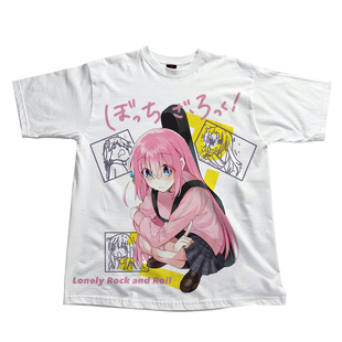 网络流浪汉涂鸦喷绘轻亚文化多巴胺罕见日漫孤独摇滚穿搭短袖T恤