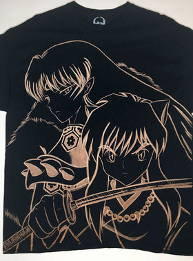 黑红blackred二次元anime Manga喷绘Inkjet printing shirt短袖