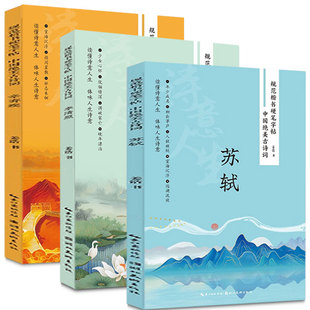 【3册可选】中国绝美古诗词 苏轼 李清照 辛弃疾 姜浩 著 正版包邮 湖北美术出版社书画与古诗词之美临摹阅读鉴赏规范楷书硬笔字帖