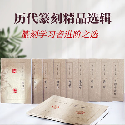 历代篆刻精品选辑战国印秦印汉印魏晋印隋唐印宋元明清印封泥肖型吉语印 全十册 张韬 正版包邮 河南美术出版社 篆刻赏析临摹