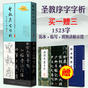 圣教序字字析 黄文新著 集王圣教序字例解析全视频教程逐字讲解教学字帖 王羲之圣教序 笔法奥秘掌握结构规律大唐三藏 圣教序