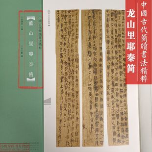 河南美术出版 龙山里耶秦简 中国古代简牍书法精粹 民间书法临摹练字帖精选放大本高清彩印附注释竹简木板书字帖隶书字体 社书籍