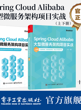 【2册可选】Spring Cloud Alibaba大型微服务架构项目实战 上下册 十三 著 正版包邮 微服务架构项目落地实战书籍 洞悉微服务精髓